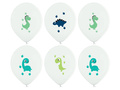 Balony nadrukiem Wesołe Dinozaury - 37 cm - 50 szt.