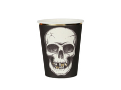 Kubeczki papierowe na Halloween Czacha - 270 ml - 10 szt.