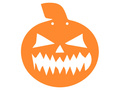 Papierowa dynia na Halloween 13 cm - 1 szt.