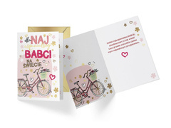 Kartka z kopertą na Dzień Babci - 1 szt.