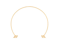 Okrągły stelaż do balonów złoty - 315 x 240 cm - 1 szt.