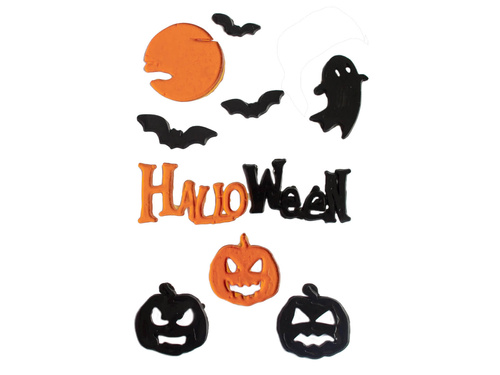 Naklejki na szybę Halloween - 1 komplet