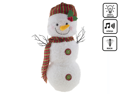 Dekoracja stojąca Śnieżny Bałwanek - 56 cm - 1 szt.