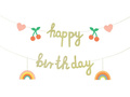 Baner urodzinowy Happy Birthday - 100 x 18 cm - 1 szt.