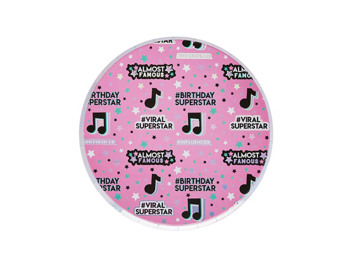 Talerzyki papierowe Nutki - 23 cm - 8 szt.