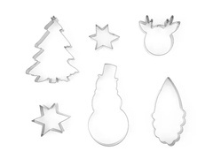 Zestaw foremek do ciastek na Boże Narodzenie - 6 szt.
