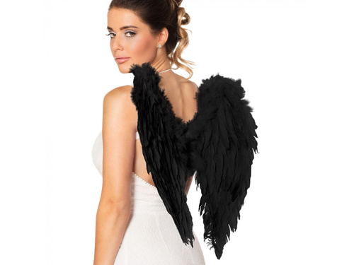 Skrzydła anioła czarne - 50 x 50 cm - 1 szt.