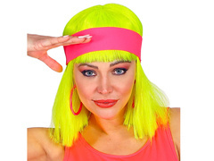 Opaska na głowę neonowa różowa - 1 szt.