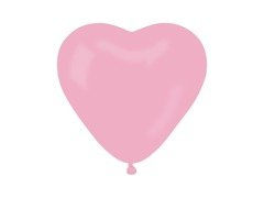 Balony lateksowe Serca jasnoróżowe - 10 szt.