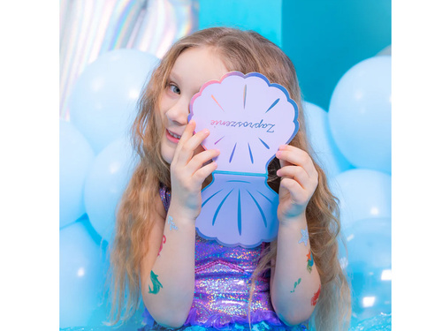 Zaproszenie urodzinowe Ocean Muszelka - 6 szt.