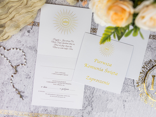 Zaproszenia na I Komunię Świętą - 6 szt.