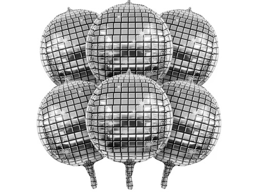 Balon foliowy Kula Disco - 56 cm - 1 szt.