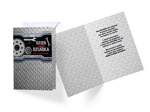 Kartka z kopertą na Dzień Dziadka - 1 szt.