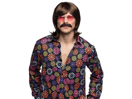 Peruka męska brązowa - 1 szt.