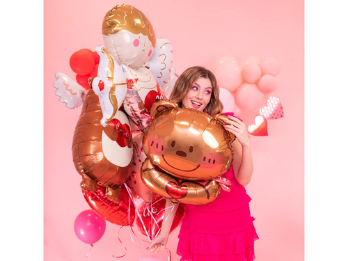 Balon foliowy Miś z serduszkiem - 58x75 cm - 1 szt.