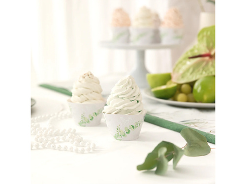 Foremki na babeczki z eukaliptusem - 6 szt.