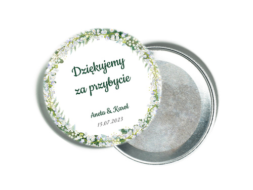 Personalizowane podziękowanie z magnesem na Wesele - 12 szt.