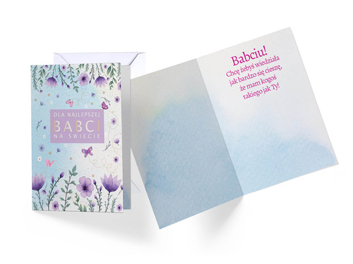 Kartka z kopertą na Dzień Babci - 1 szt.