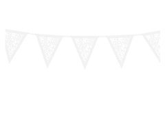 Girlanda papierowa perłowa - 19,5 x 300 cm - 1 szt.