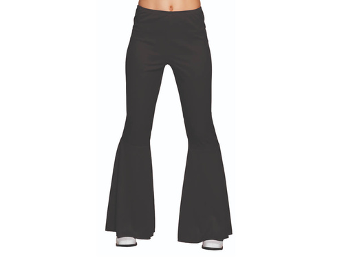 Czarne spodnie dzwony