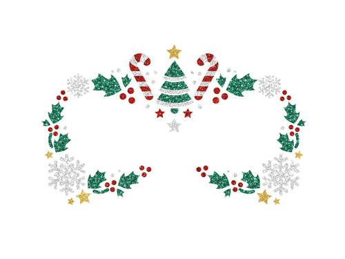 Samoprzylepne naklejki na twarz na Boże Narodzenie