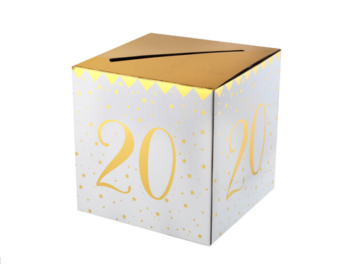 Pudełko na koperty z życzeniami, prezentami na 20-stkę - 1 szt.