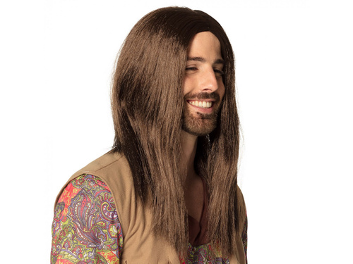 Peruka brązowa Hippis