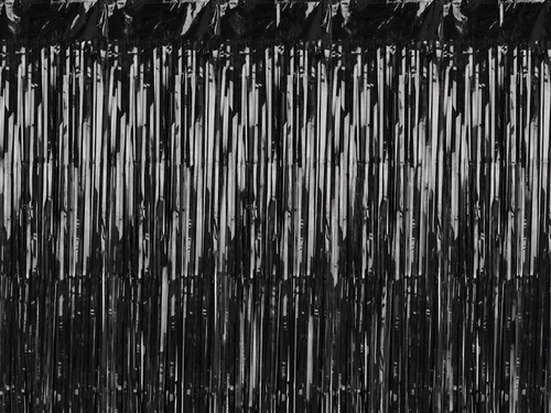 Kurtyna - zasłona na drzwi czarna - 100 x 200 cm