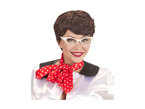 Peruka z lat 50. z apaszką