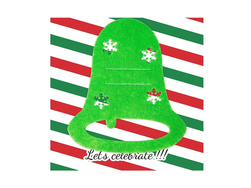 Etui na sztućce Dzwonek zielony - 6 szt.