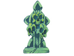 Nagrobek Czaszki - 43 x 22 cm