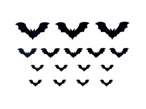 Tatuaże zmywalne Nietoperze - 16 szt.