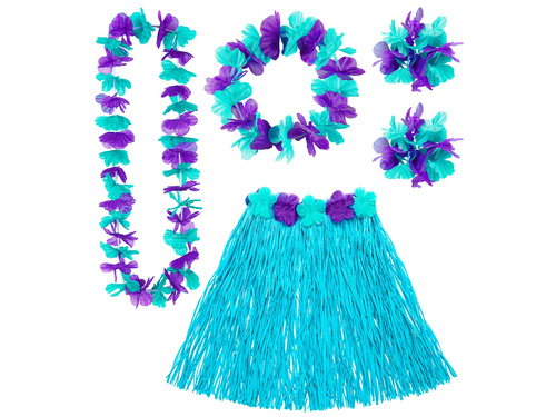 Zestaw hawajski niebieski - 5 częściowy