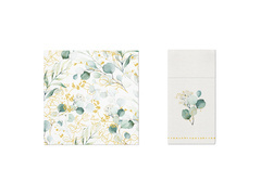 Zestaw z listkami eukaliptusa