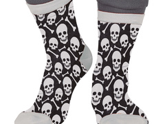 Halloweenowe skarpetki dla dorosłych Czacha - 1 para