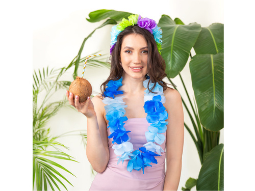 Naszyjnik hawajski Niebieski - 1 szt.