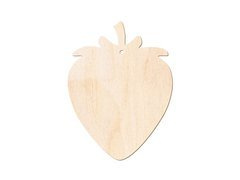 Drewniana dekoracja zawieszka Truskawka - 1 szt.