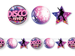 Girlanda papierowa Disco Fever - 300 cm - 1 szt.