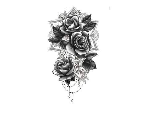 Tatuaż na przedramię Róże - 1 szt.