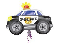 Balon foliowy Radiowóz - 60 x 45 cm - 1 szt.