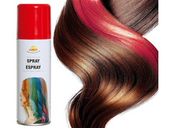 Zmywalny pastelowy spray do włosów 125 ml - czerwony