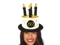 Kapelusz Świeczki na 60 urodziny - 1 szt.
