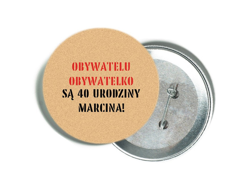 Przypinka personalizowana PRL - 1 szt.