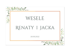 Plakat Weselny personalizowany - 60x40 cm