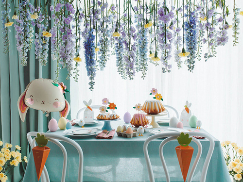 Świeca wielkanocna Jajko liliowe - 10 cm - 1 szt.