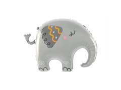 Balon foliowy Słonik - 59x57 cm - 1 szt.