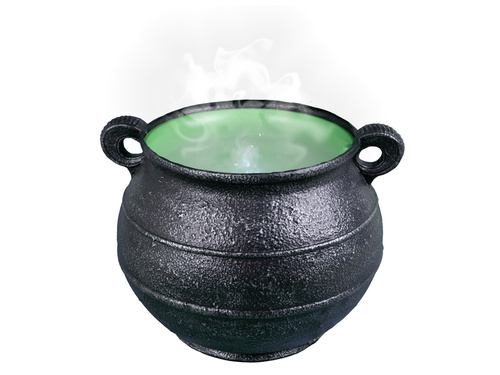 Bulgoczący kociołek wiedźmy - 45 x 43,5 x 35,8 cm - 1 szt.