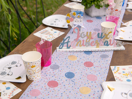 Bieżnik urodzinowy Baloniki - 27 cm x 3 m - 1 szt.