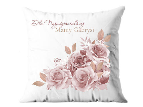 Poszewka personalizowana na dzień matki Róże - 1 szt.