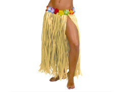 Spódniczka hawajska długa słomkowa - 1 szt.